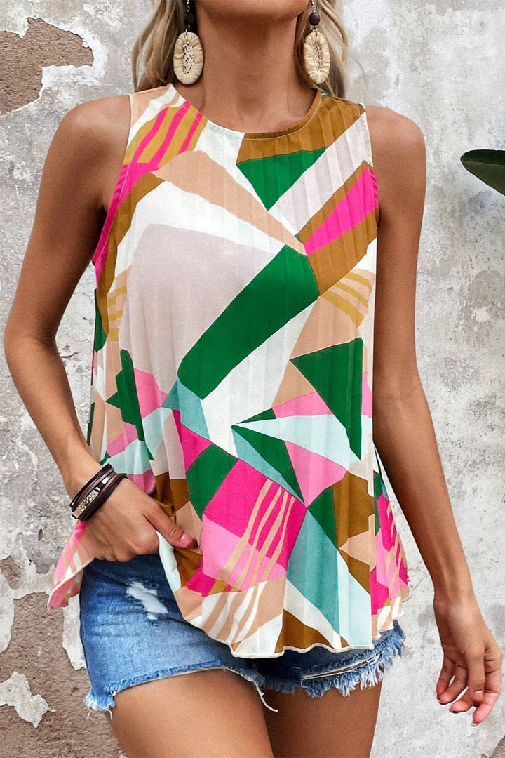 Stilla | Block Rund Hals Tank