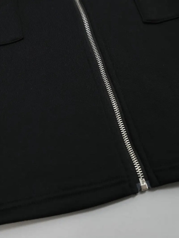 Stilla | Lang, Løs Hoodie Bomuldsjakke