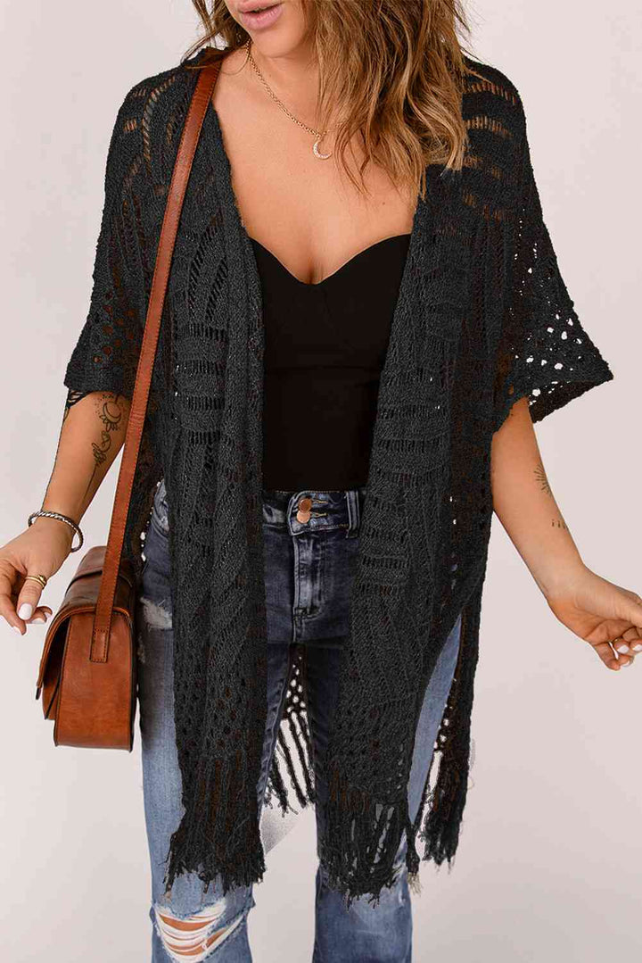 Stilla | Hem Slid Åben Front Cardigan