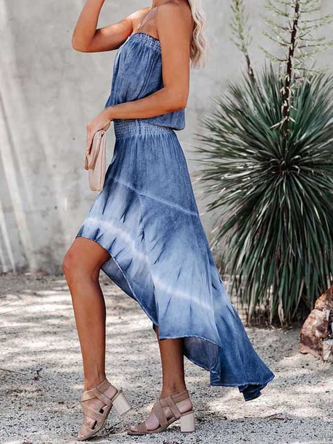 Stilla | High-Low Tube Denim Kjole