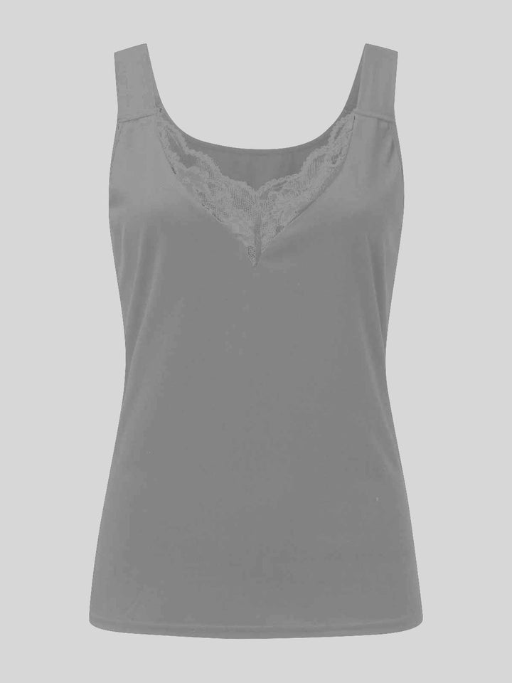 Stilla | Plus Size Blonde Detalje Sweetheart Hals Tank