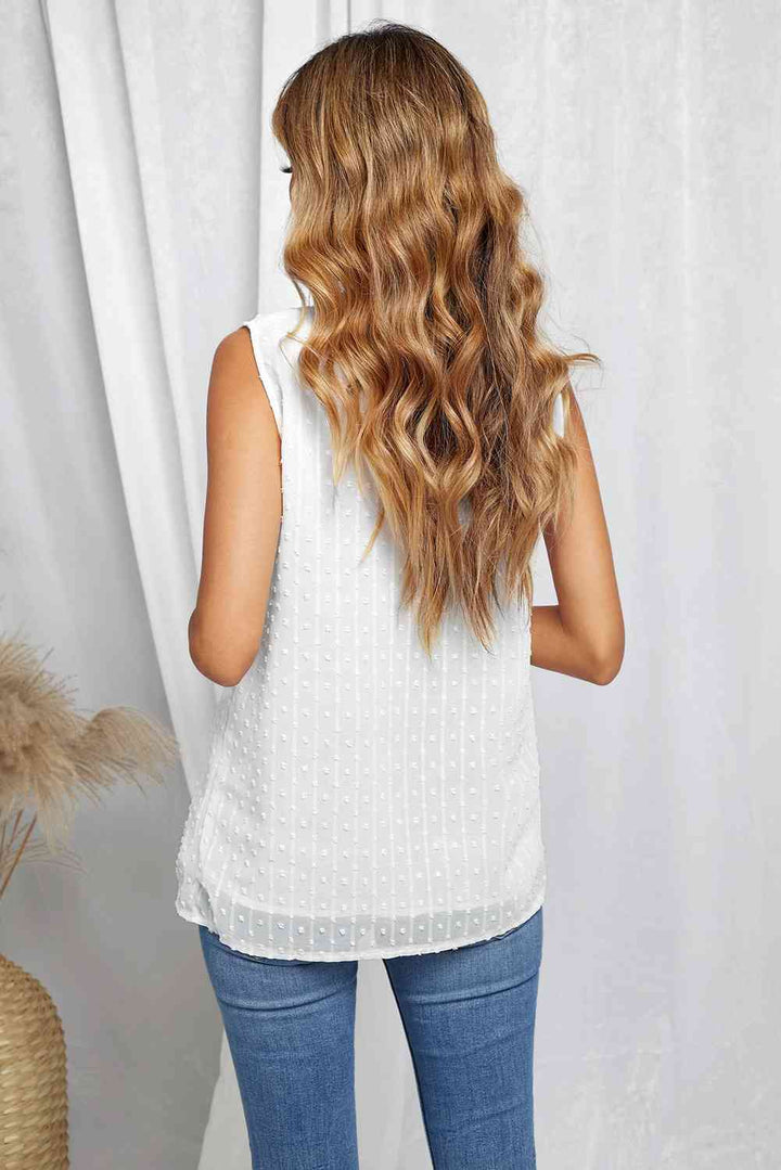 Stilla | Swiss Dot Blonde Detalje Dyk Tank