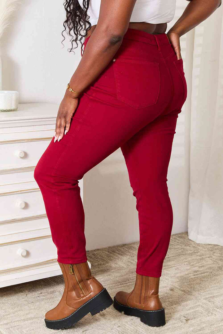 Stilla | Blå Full Size Høj Talje Mavekontrol Skinny Jeans