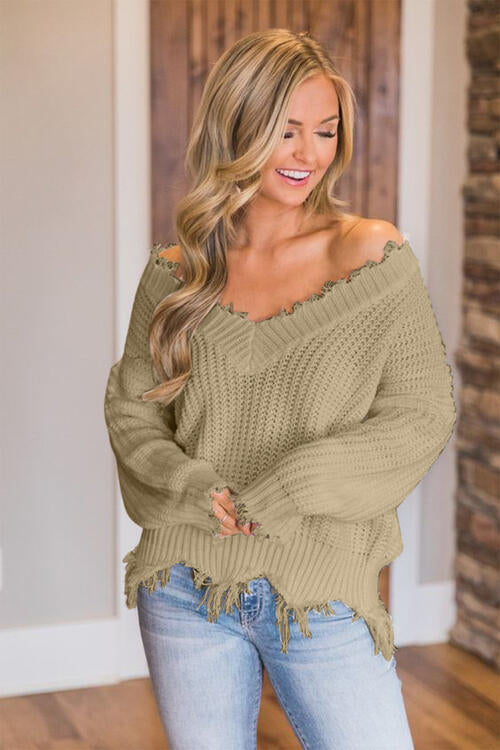 Stilla | Hem Dropped Shoulder Sweater