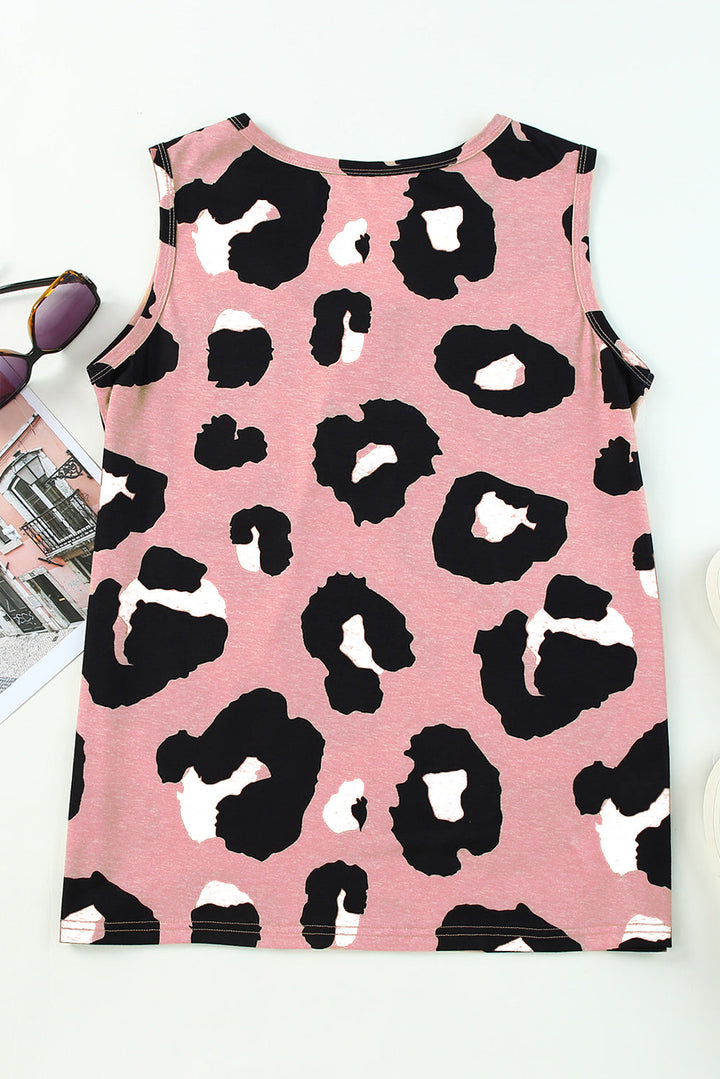 Stilla | Leopard Rund Hals Tank