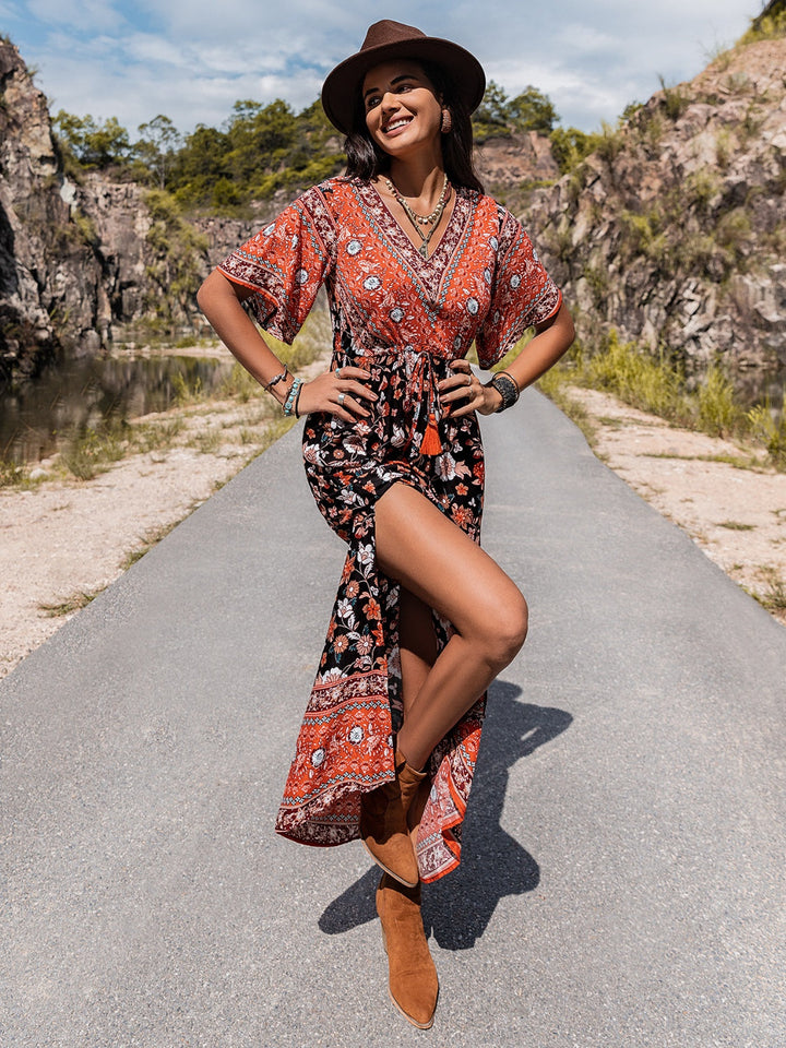Stilla | Hals Slid Maxi Kjole