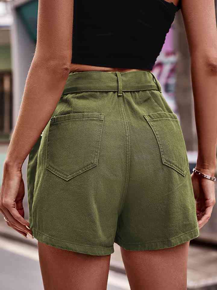 Stilla | Talje Denim Cargo Shorts