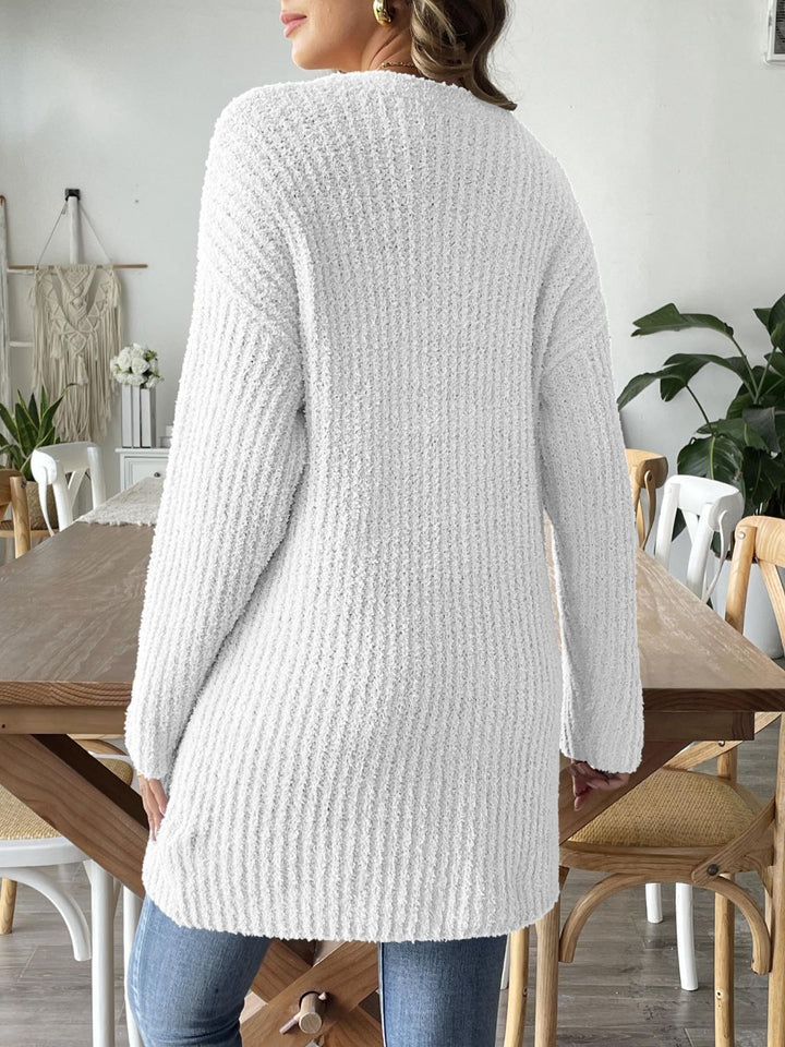 Stilla | Åben Strikjakke med Blødt Materiale til Behageligt Look