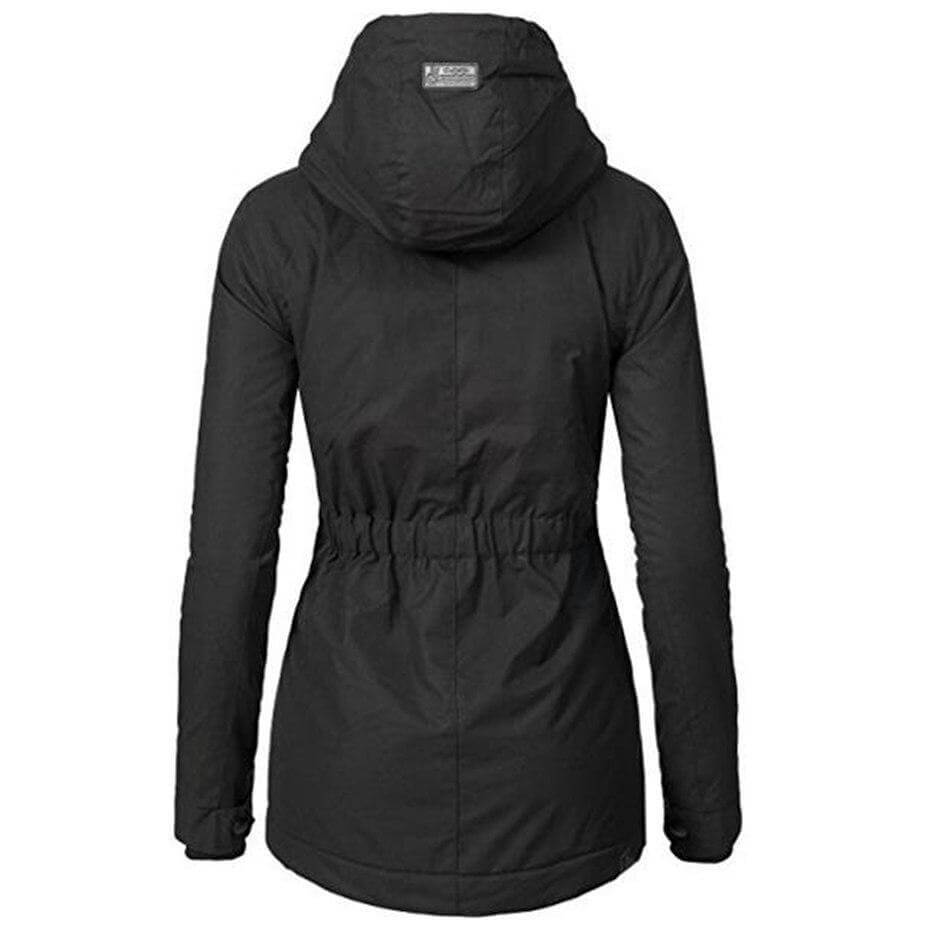 Stilla | Dame Slim Fit Vinter Parka med justerbar hætte