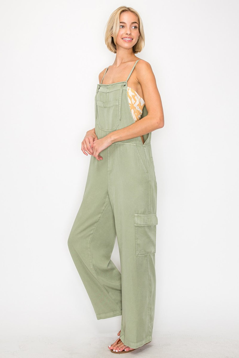 Stilla | Wide Leg Tencel Overalls