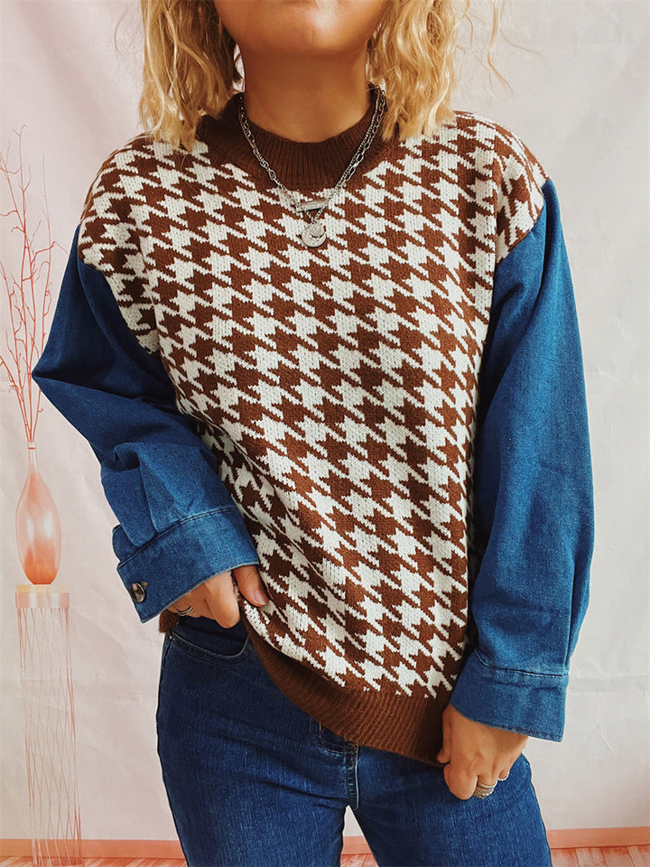 Stilla | Denim Ærme Sweatshirt