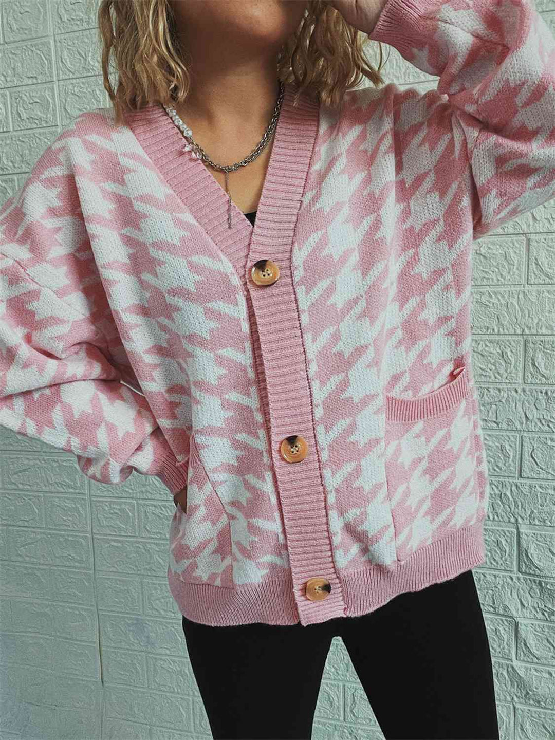 Stilla | Knap Front Cardigan Med Lommer