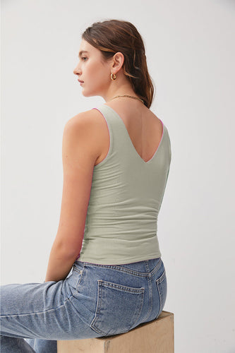 Stilla | Cool V-Hals Bred Strop Tank