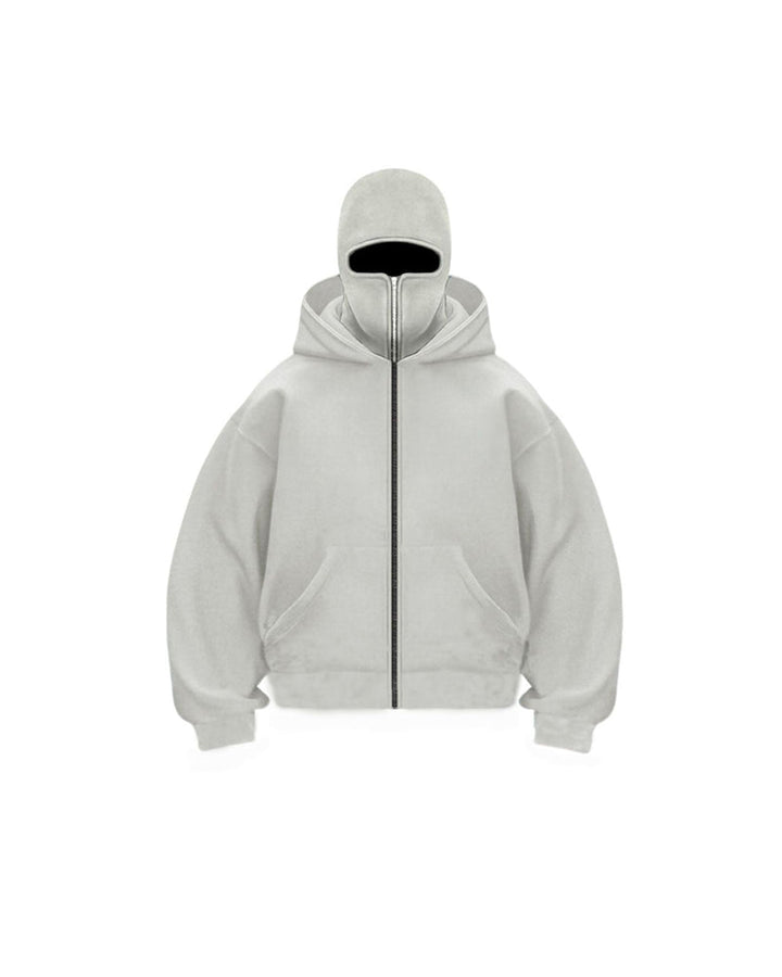 Stilla | Sweatshirt jakke med dobbelt hætte og lynlås