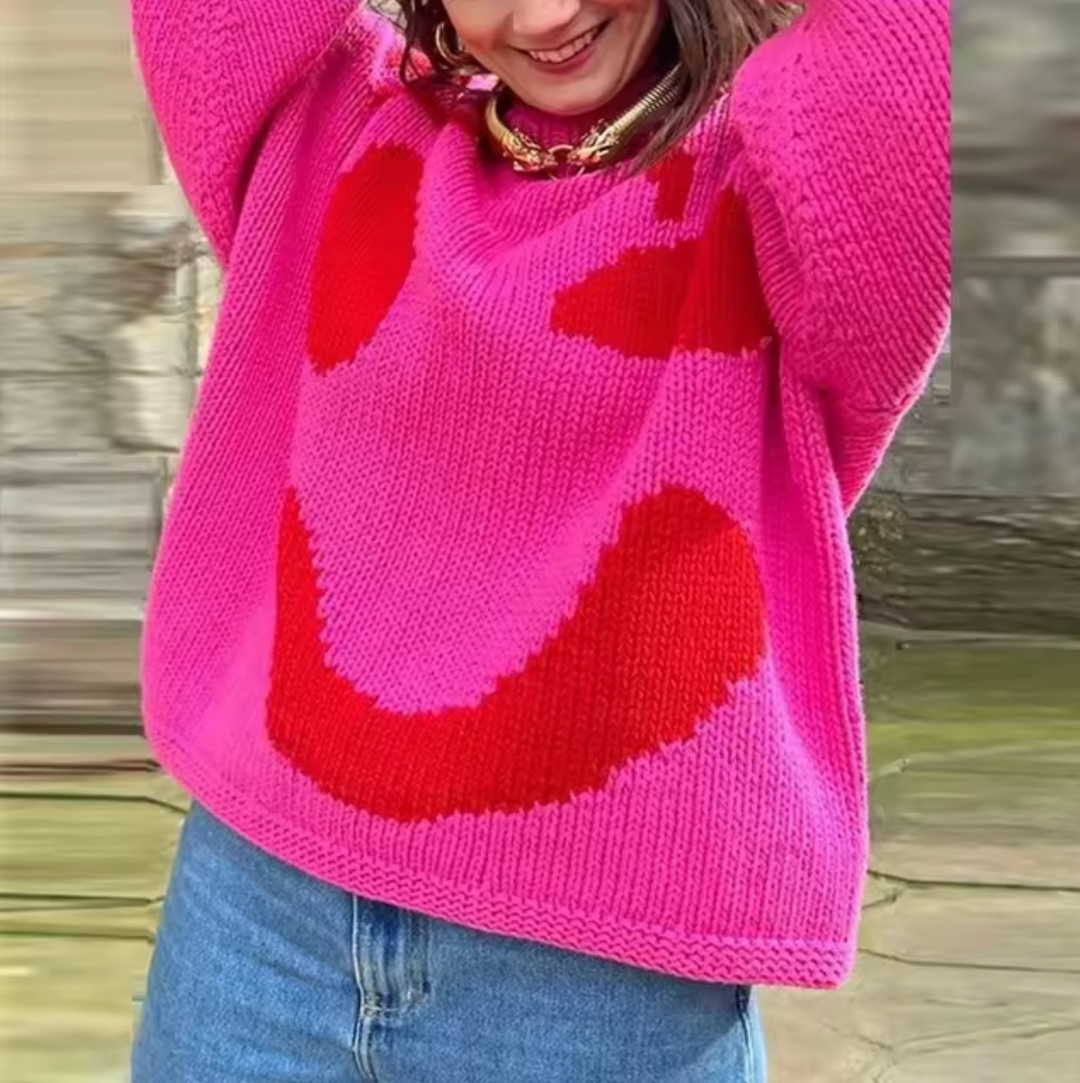 Stilla | Komfortabel Oversize Bomuldsstrik Sweater