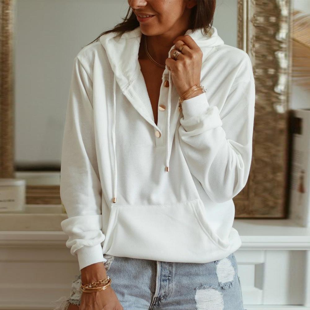 Stilla | Sweatshirt i Hvid Bomuld