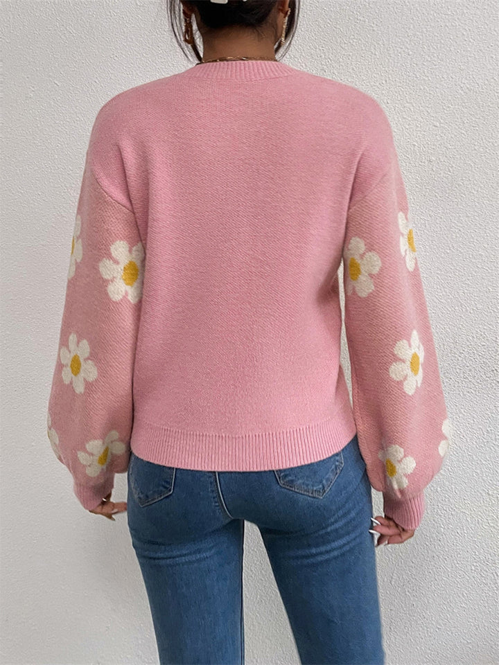 Stilla | Rund Hals Lantern Ærme Sweater