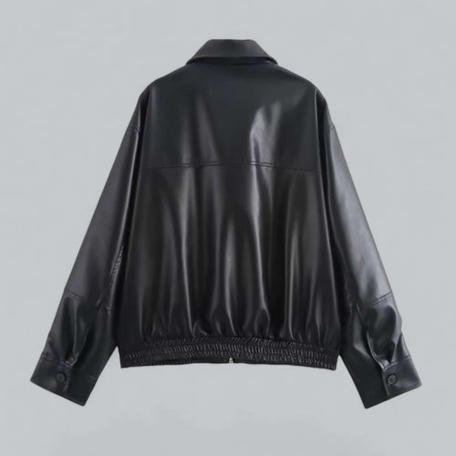 Stilla | Dame Vintage Stil Kunstlæderjakke