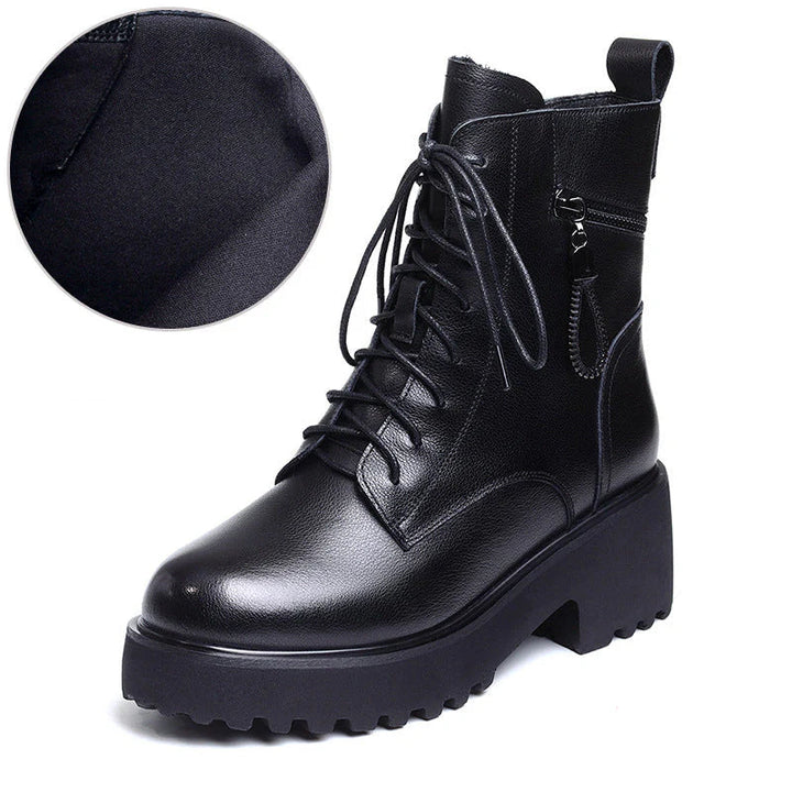 Stilla | Cozy Chic Dam Chunky Heel Pelsforede Vinterstøvler