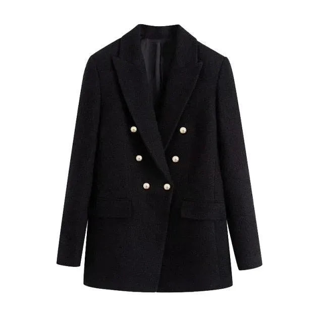 Stilla | Sort Blazer Dame - Formal-Business - Ensfarvet-Einfarvet