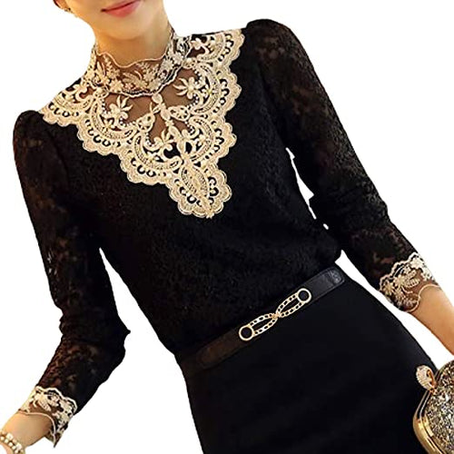 Skovae | Stilfuld Broderet Damebluse