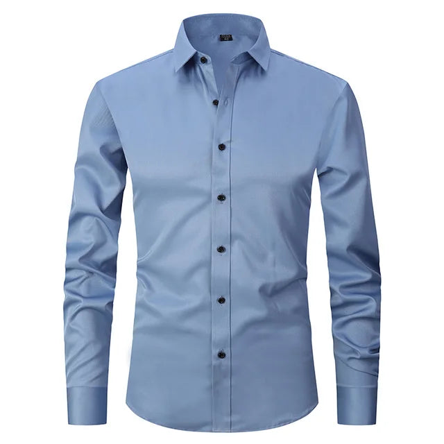 Stilla | Herre Slim Fit Stretchstof Krølfri Button Down Krave