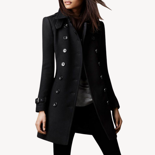 Stilla | Dame uld Peacoat