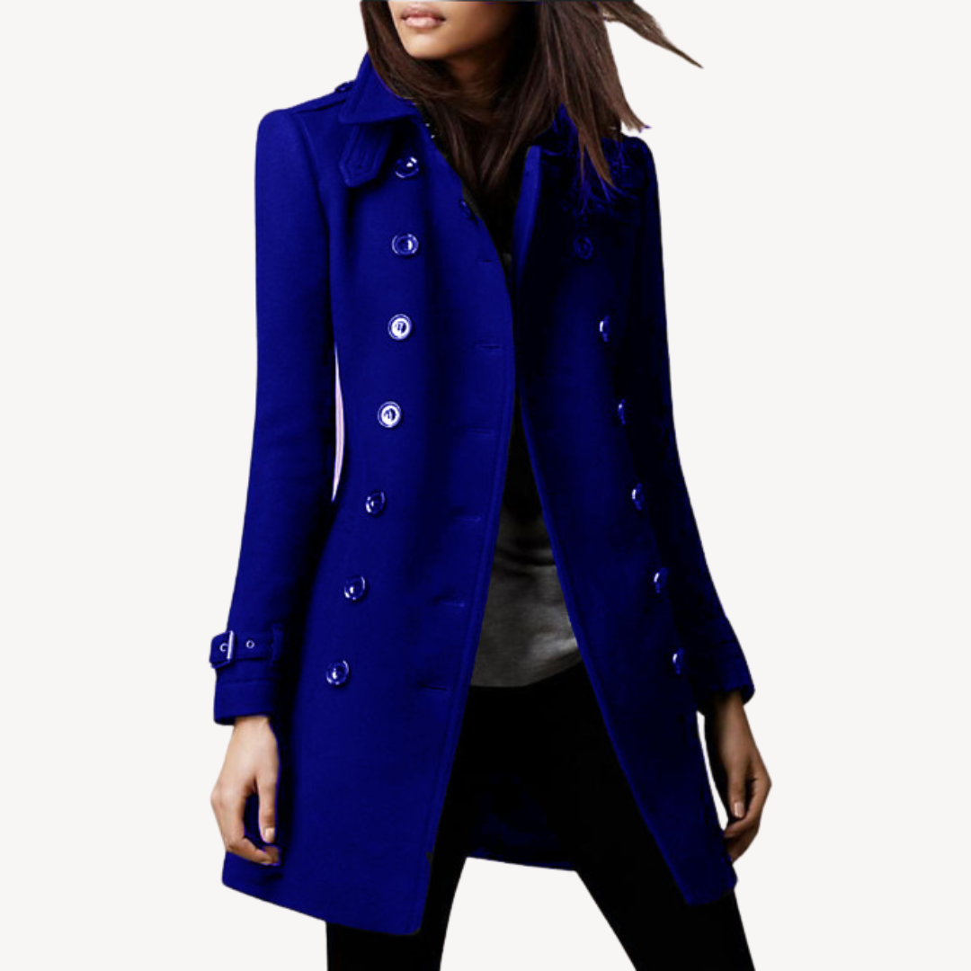 Stilla | Dame uld Peacoat