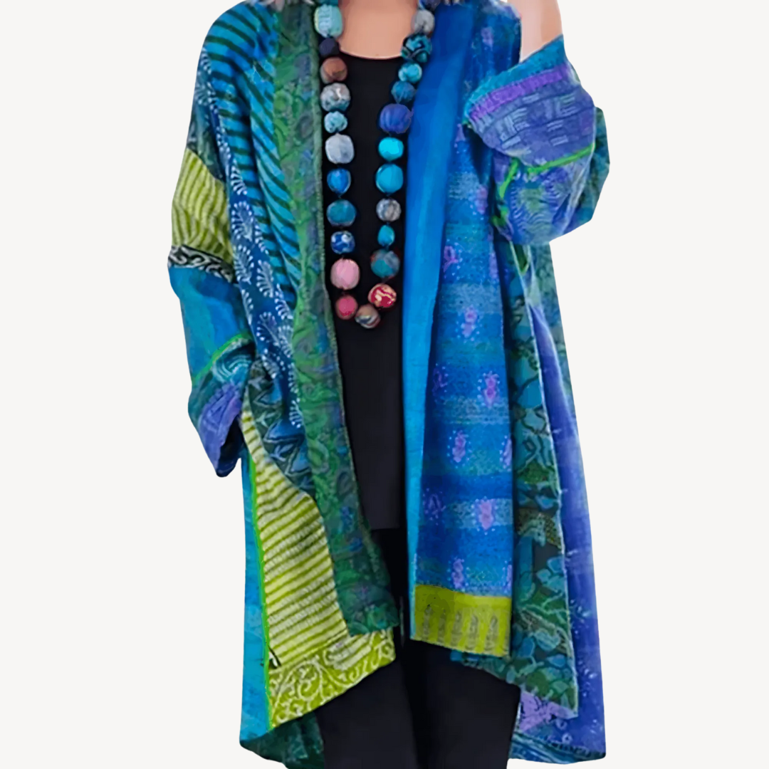 Stilla | Mønstret Kimono-Cardigan til kvinder
