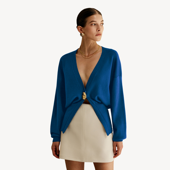 Stilla | Dame Strik V-Udskæring Cardigan Pullover