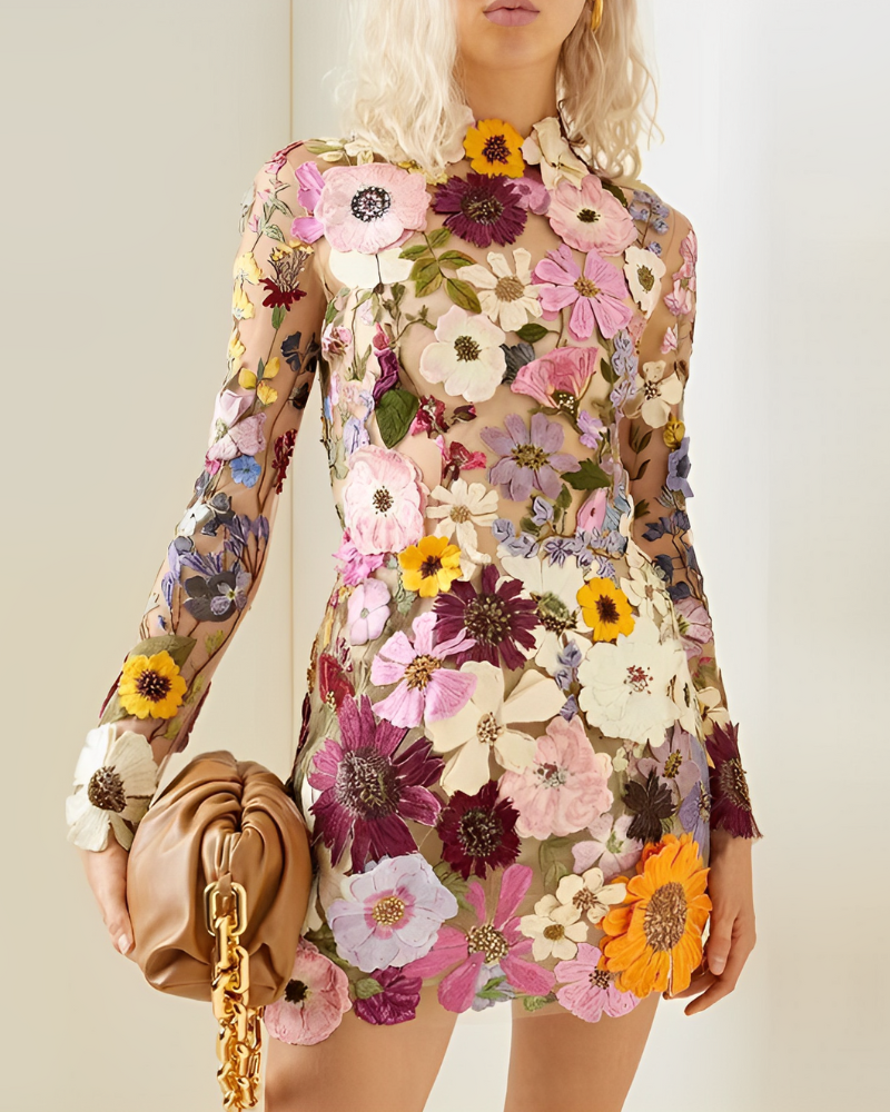 Skovae | Blomsterkjole med Fine Detaljer