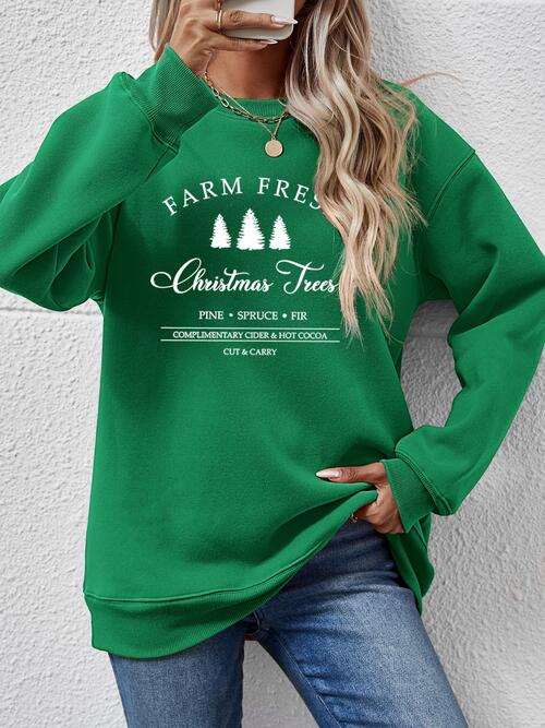 Stilla | Rund Hals Droppet Skulder Sweatshirt