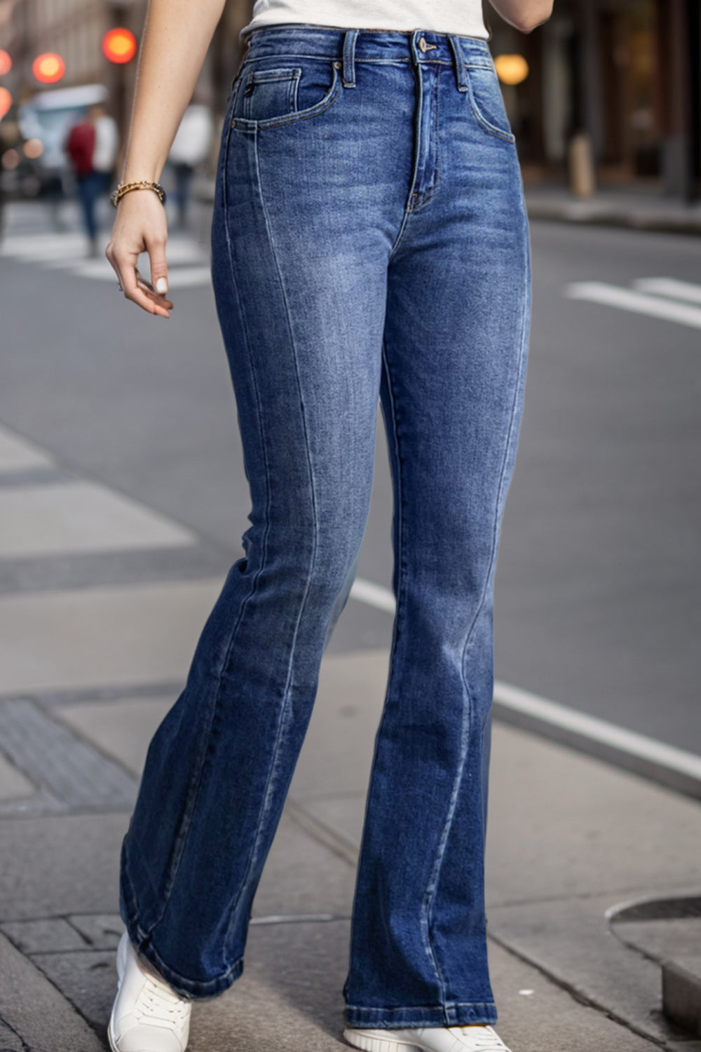 Stilla | Størrelse Høj Talje Flare Jeans
