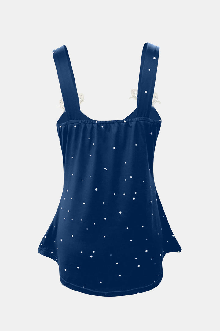 Stilla | Detalje V-hals Bred Strop Cami