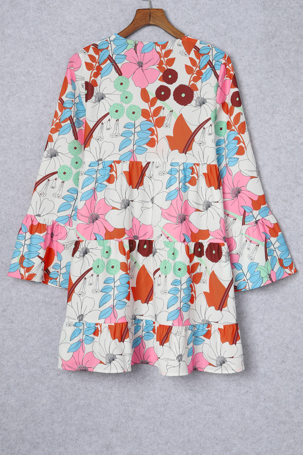 Stilla | Surplice Neck Tiered Dress