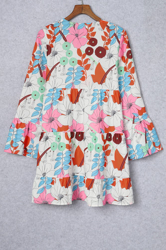 Stilla | Surplice Neck Tiered Dress