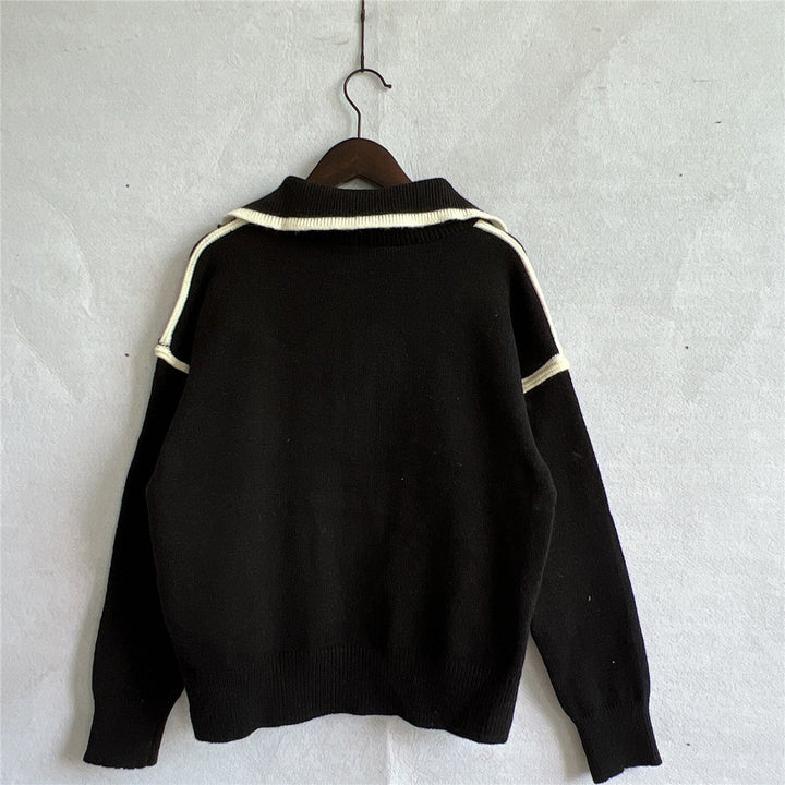 Stilla | Seam Half Zip Sweater