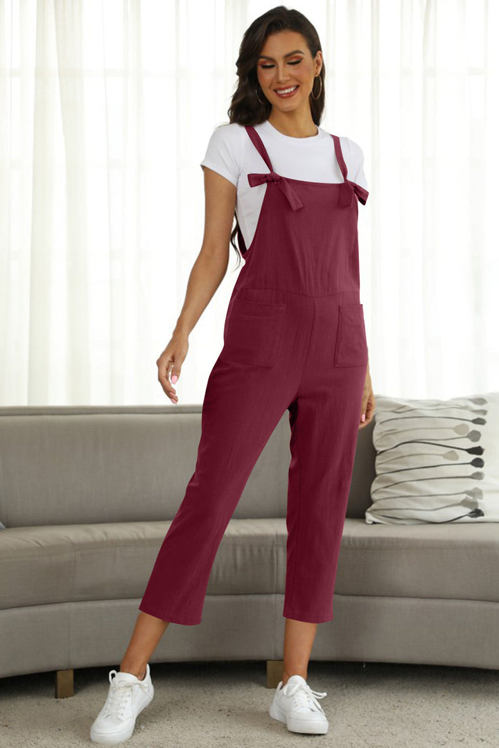 Stilla | Størrelse Square Neck Wide Strap Jumpsuit