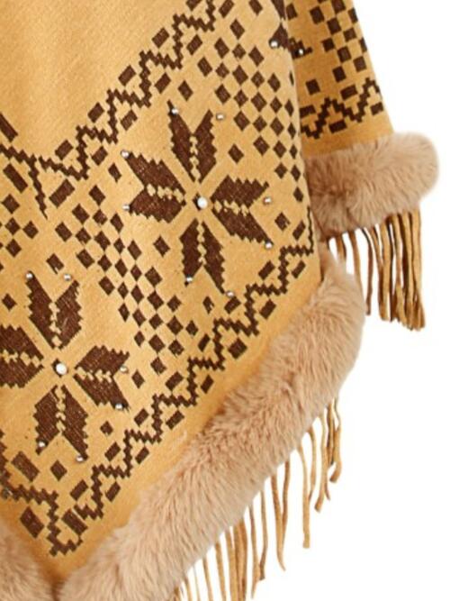 Stilla | Geometrisk Cape Ærme Poncho
