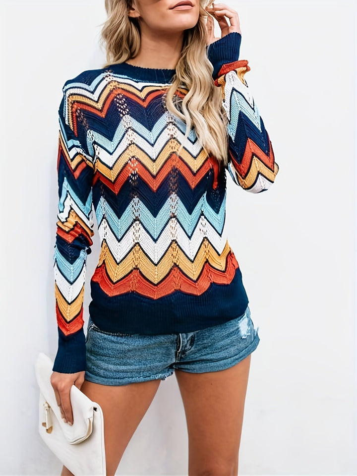 Stilla | Pullover med lineær design