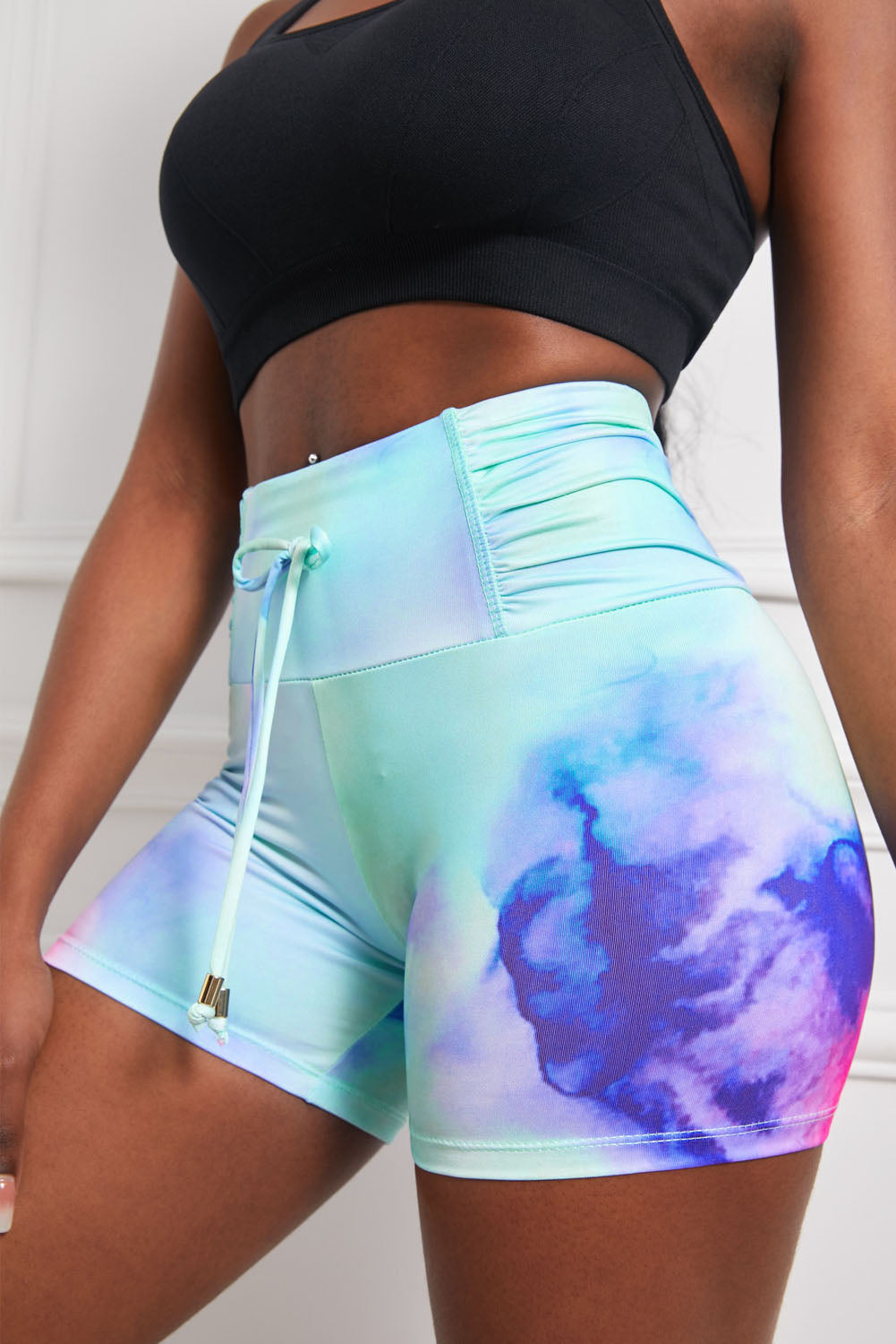 Stilla | Dye Detalje Rynket Sports Shorts