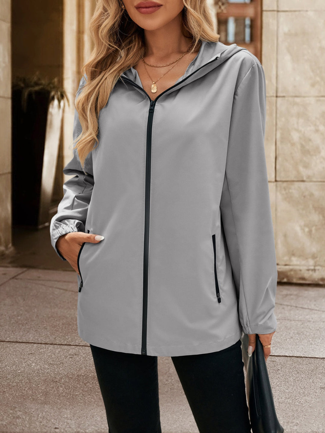 Stilla | Lane Lomme Zip Up Hættetrøje