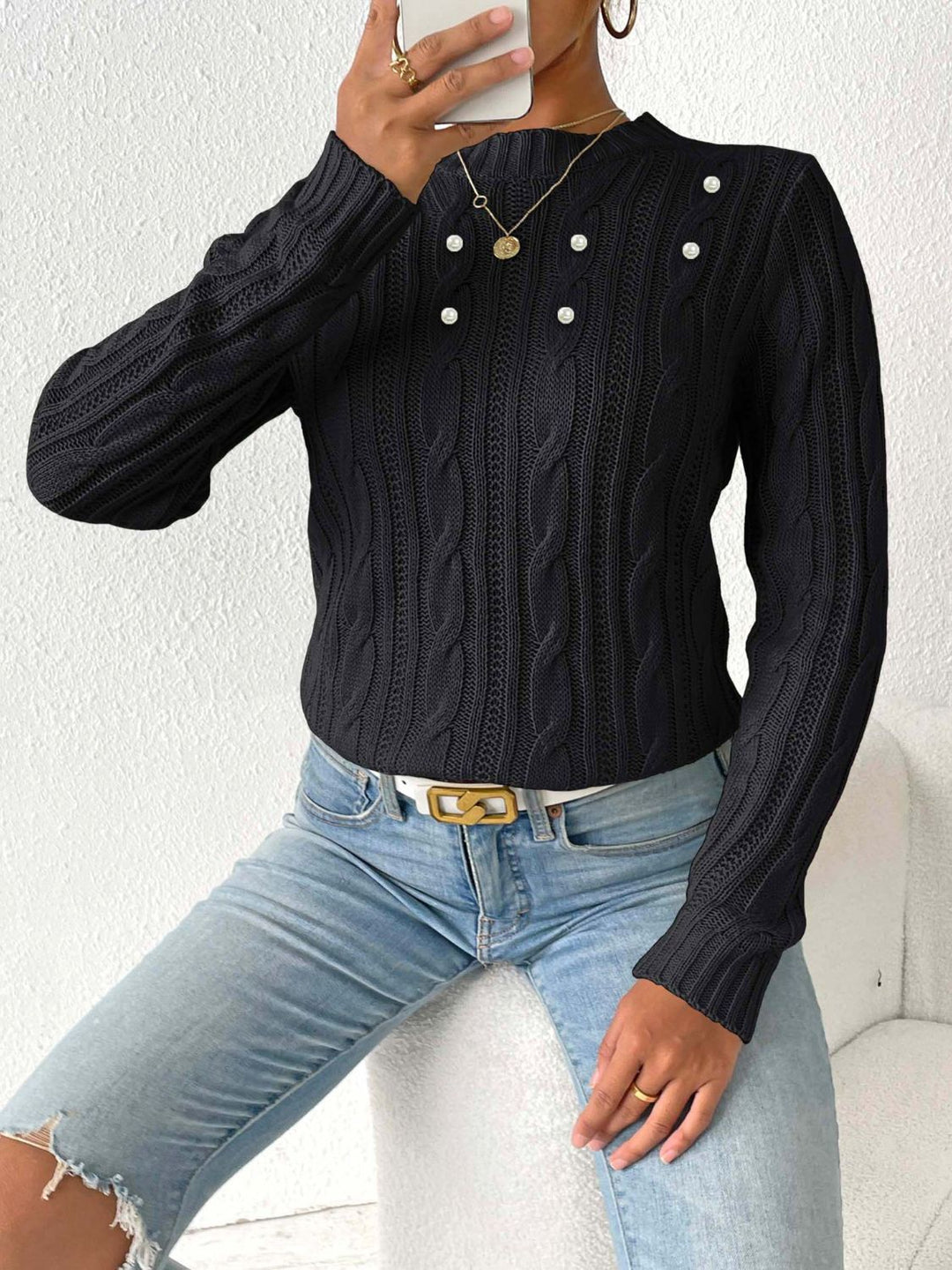 Stilla | Eksklusiv pullover med fletninger