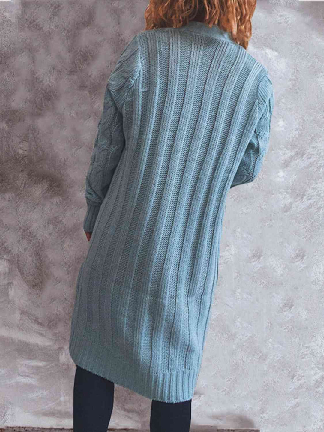 Stilla | Op Kabel-strikket Cardigan Med Lommer