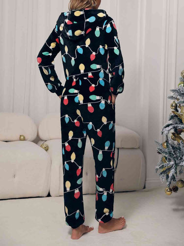 Stilla | Front Hætte Lounge Jumpsuit Med Lommer