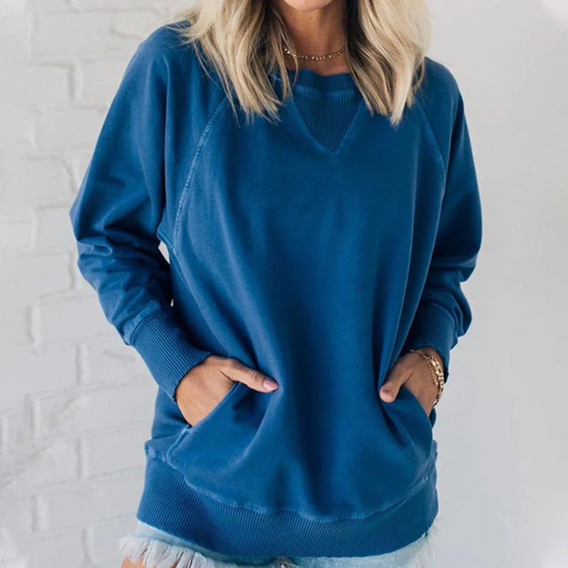 Stilla | Ribbede Pullover med Lommer
