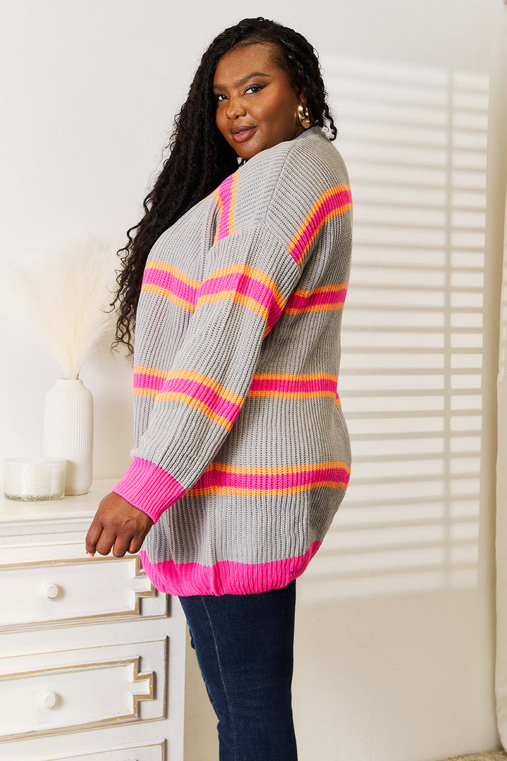 Stilla | Højre Ribbet Langærmet Cardigan