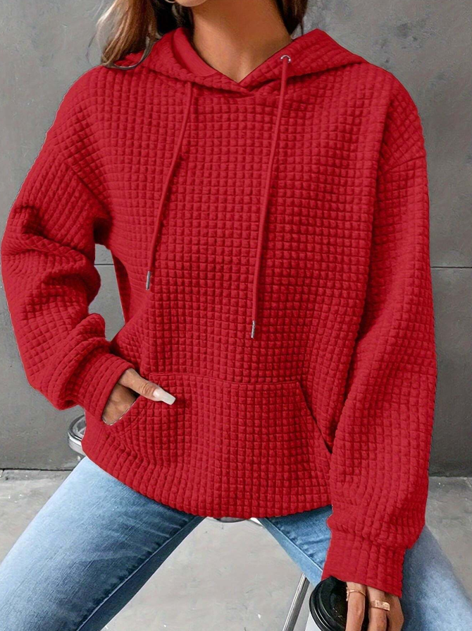 Stilla | Sweatshirts i Ensfarvet Til Kvinder, Store Størrelse