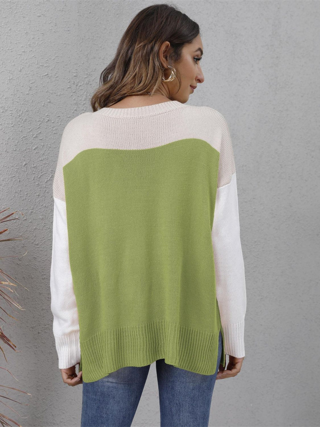Stilla | Modisch Blokfarver Pullover Chic