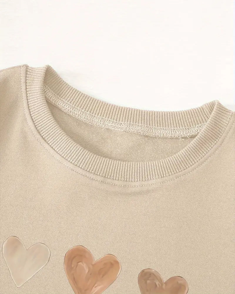 Stilla | Farverig Hjerteformet Sweater